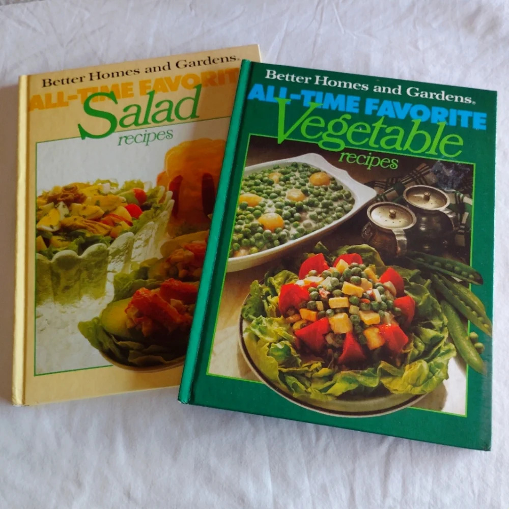 Vintage Better Homes & Gardens Vegetable and Salad Cookbooks 1977 1978 Recipes